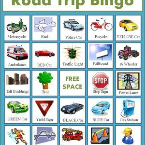road trip bingo paper